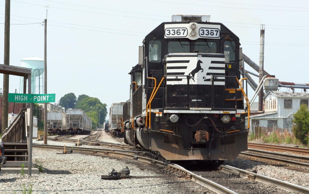 NS 3367 stands guard at the yard